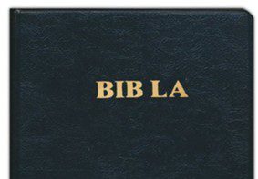 Bibla Logo in Gold on a Black Background