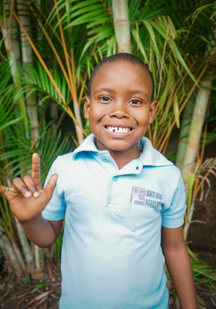 Gerdens is as sharp as a tack, extremely intelligent in the classroom. He and Samuel have become best friends and he loves to play. His favorite subject in school is math and he loves counting and showing off his skills. 